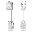 Pendientes Swarovski Mesmera Barra Baño Rodio y Cristales Blancos 5661682