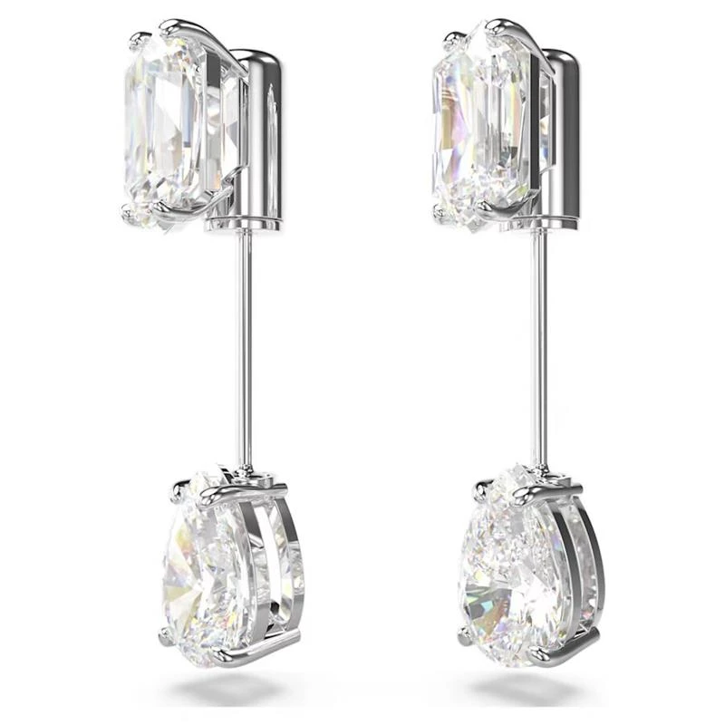 Pendientes Swarovski Mesmera Barra Baño Rodio y Cristales Blancos 5661682