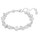 Pulsera Swarovski Mesmera Baño Rodio y Cristales Blancos 5661529