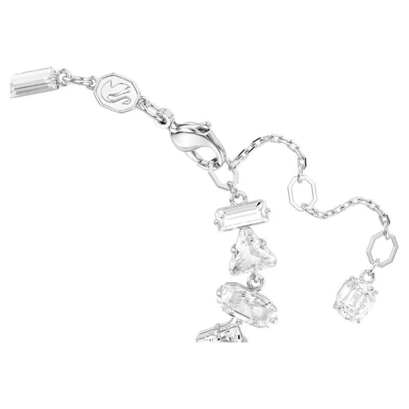Pulsera Swarovski Mesmera Baño Rodio y Cristales Blancos 5661529