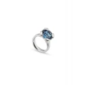 Anillo UNOde50 Rock N' Blue Baño Plata ANI0789AZUMTL