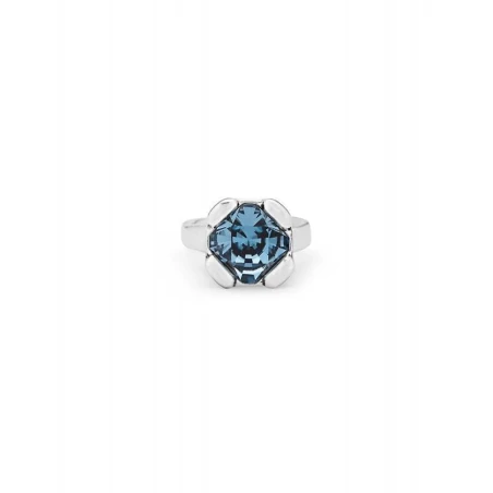 Anillo UNOde50 Rock N' Blue Baño Plata ANI0789AZUMTL