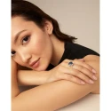 Anillo UNOde50 Rock N' Blue Baño Plata ANI0789AZUMTL