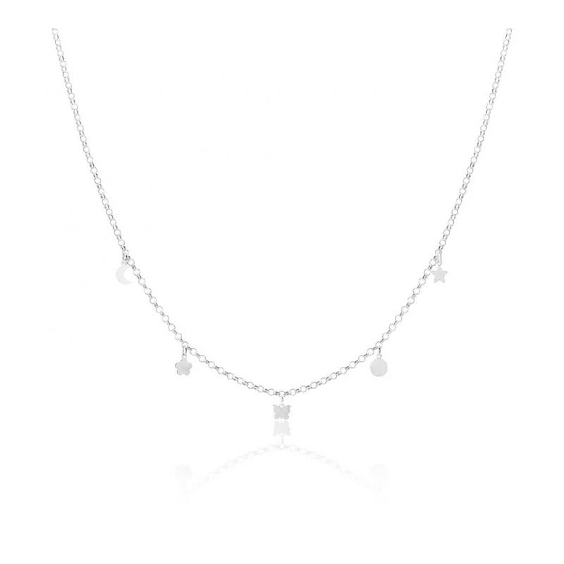 Gargantilla Plata Baño Rodio Iconos GLF-3I4P