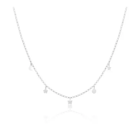 Gargantilla Plata Baño Rodio Iconos GLF-3I4P