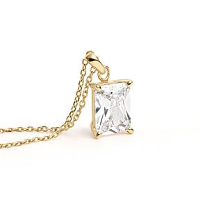 Gargantilla Litta Fiore Oro Amarillo y Topacio Blanco Octogonal LNL-222-803-UU 2