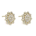 Pendientes Litta Fiore Rosetón Oro Amarillo y Circonitas LEA-201-813-UU