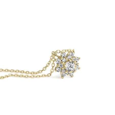 Gargantilla Litta Fiore Rosetón Oro Amarillo 18Kt y Circonitas LNL-201-812-UU