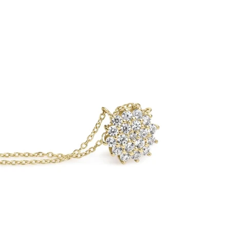 Gargantilla Litta Fiore Rosetón Oro Amarillo 18Kt y Circonitas LNL-201-814-UU