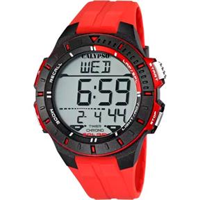 Reloj Calypso Hombre Digital Rojo y Negro K5607/5
