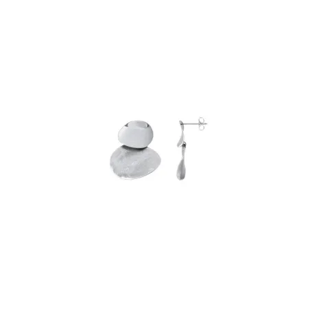 Pendientes Vidal&Vidal Marcar Baño Plata Brill y Rayado X27179
