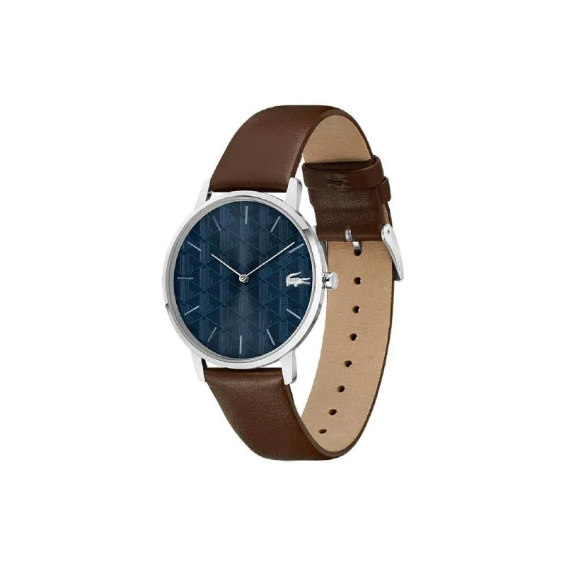 Reloj Lacoste Crocorigin Hombre Marrón, Azul y Plateado Analógico 2011307