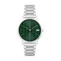 Reloj Lacoste Crocorigin Hombre Plateado y Verde Analógico 2011311
