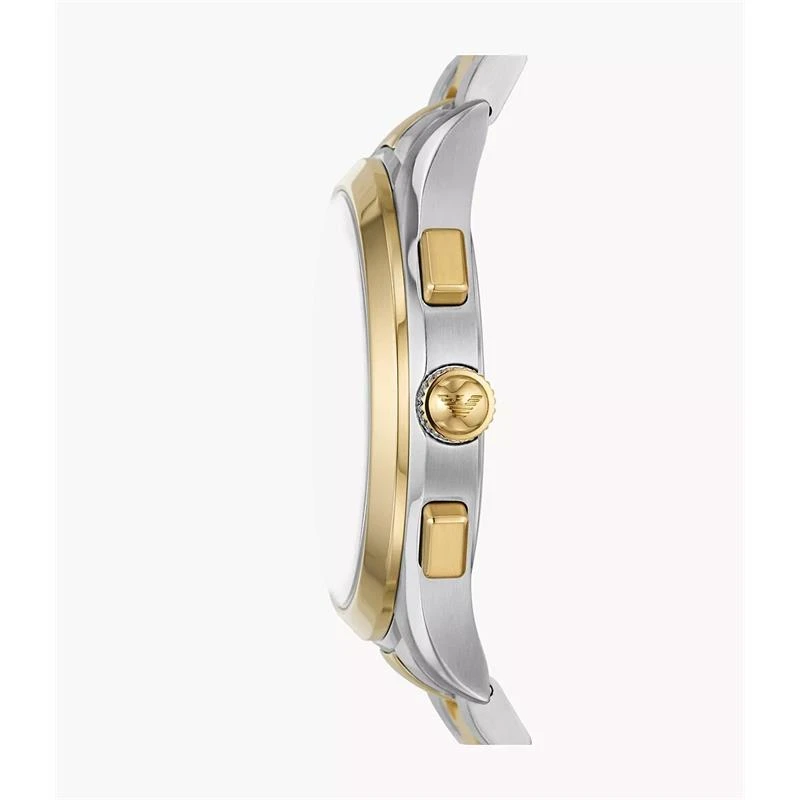 Reloj Emporio Armani Paolo Hombre Plateado, Dorado y Azul Cronógrafo AR11579