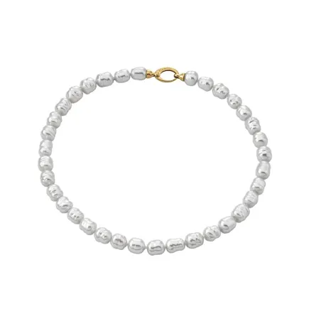 Collar Corto Majorica Plata Baño Oro y Perlas 09219.01.1.021.010.1