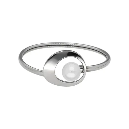 Pulsera Rígida Majorica Petra Acero Inoxidable y Perla 12mm 16713.01.A.B58.000.1