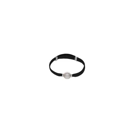Pulsera Majorica Circa Elástico Negro y Perla 10mm 17185.01.2.B00.000.1