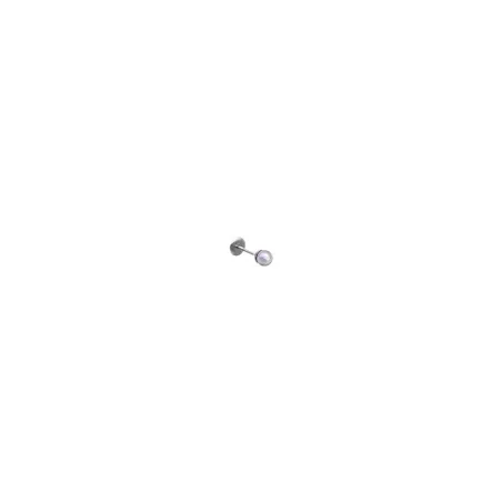 Pendiente Individual Majorica Cos Plata Baño Rodio y Perla Rosa 4mm 17119.44.2.E00.958.1