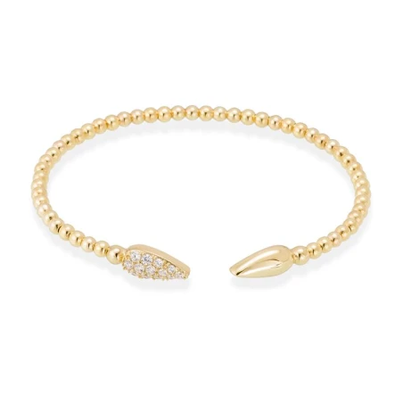 Pulsera Marina García Truco Plata Baño Oro y Circonitas Blancas 90682UD