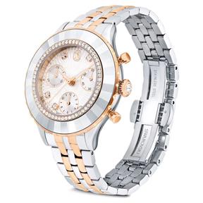 Reloj Swarovski Octea Plateado y Rosado Cronógrafo 5672937 2