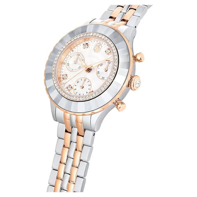 Reloj Swarovski Octea Plateado y Rosado Cronógrafo 5672937