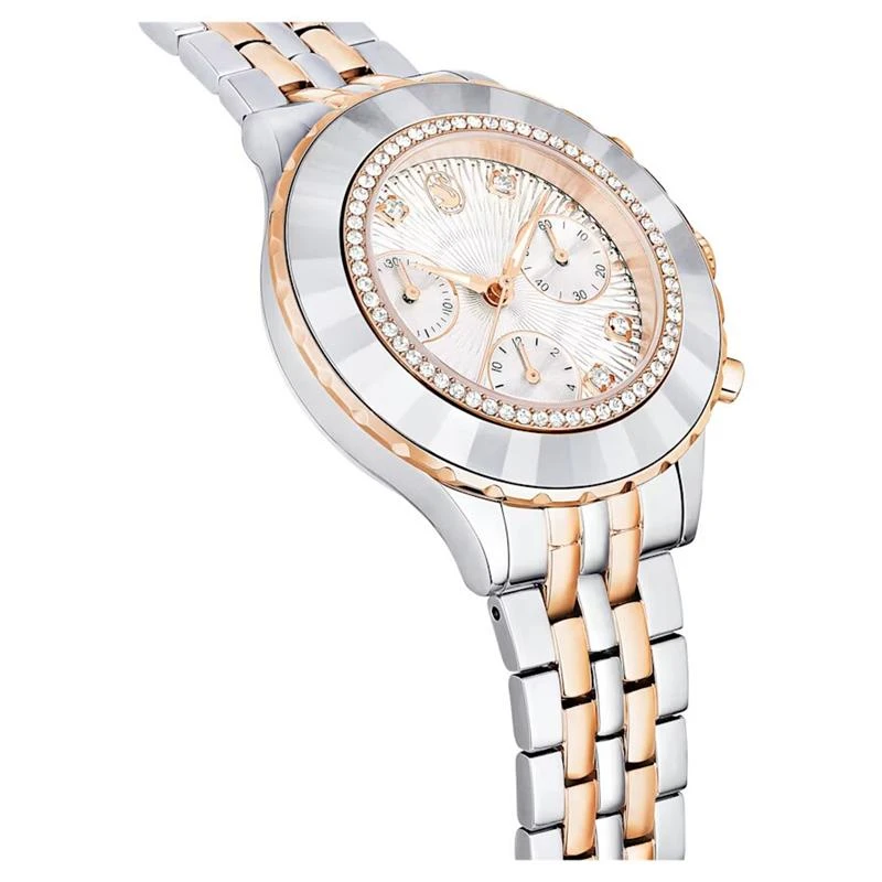 Reloj Swarovski Octea Plateado y Rosado Cronógrafo 5672937