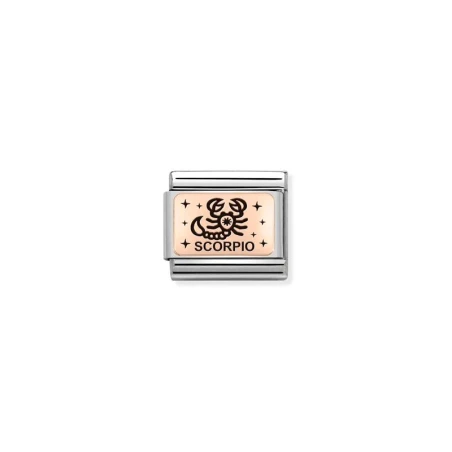 Composable Classic ZODIACO (IC) acero y oro 9k escorpion
