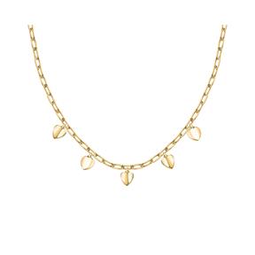 Collar Morellato Pailletes Corazones Acero Baño Oro SAWW01