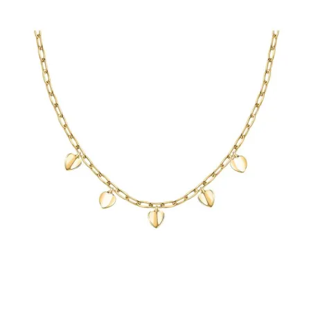 Collar Morellato Pailletes Corazones Acero Baño Oro SAWW01