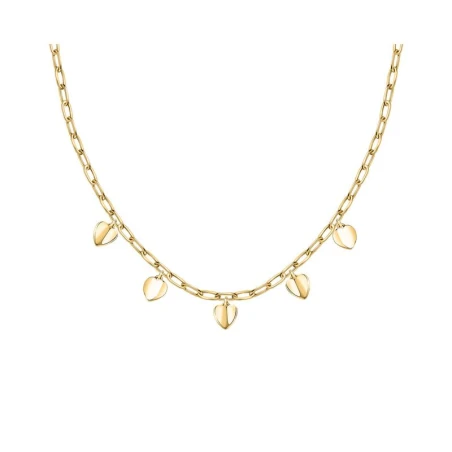 Collar Morellato Pailletes Corazones Acero Baño Oro SAWW01