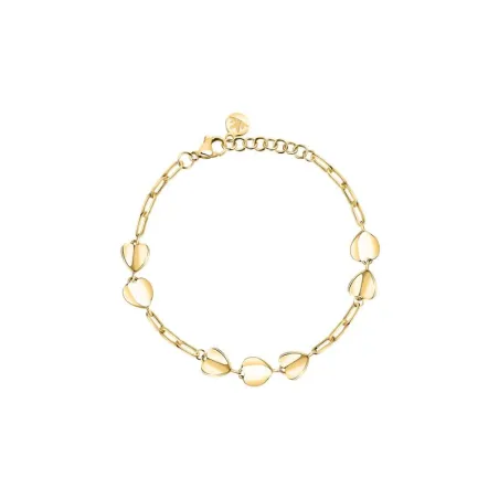 Pulsera Morellato Pailletes Corazones Acero Baño Oro SAWW03