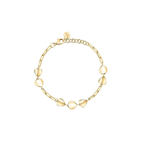 Pulsera Morellato Pailletes Corazones Acero Baño Oro SAWW03