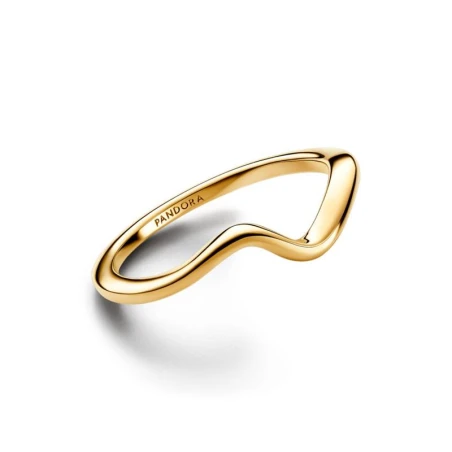 Anillo Pandora Ola Pulida Baño Oro Amarillo 163095C00