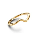 Anillo Pandora Ola Pulida Baño Oro Amarillo 163095C00