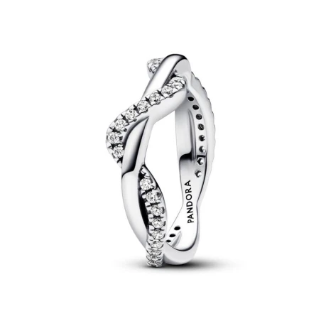 Anillo Pandora Ola Brillante Entrelazada 193098C01