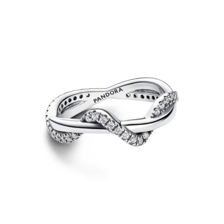 Anillo Pandora Ola Brillante Entrelazada 193098C01