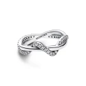 Anillo Pandora Ola Brillante Entrelazada 193098C01