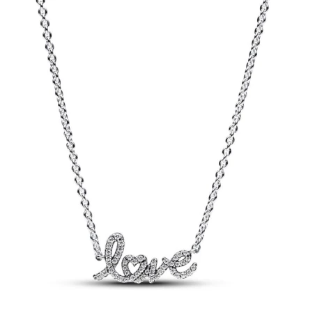Gargantilla Pandora Love Escrito a Mano Brllante 393076C01