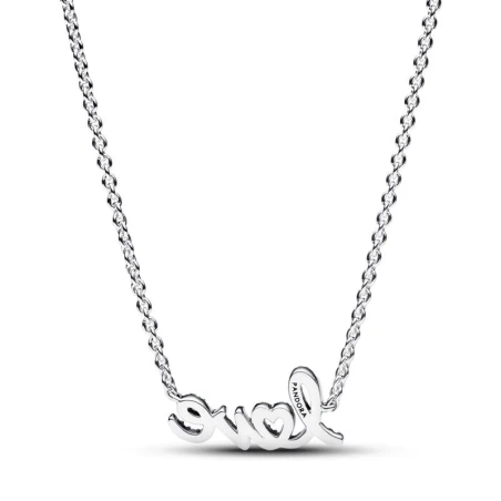 Gargantilla Pandora Love Escrito a Mano Brllante 393076C01