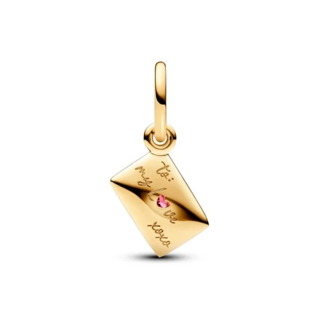 Charm Colgante Pandora Sobre Carta de Amor Baño Oro 762606C01