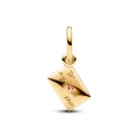 Charm Colgante Pandora Sobre Carta de Amor Baño Oro 762606C01