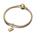 Charm Colgante Pandora Sobre Carta de Amor Baño Oro 762606C01
