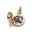 Charm Colgante Pandora Medalla Candado Baño Oro 763066C01