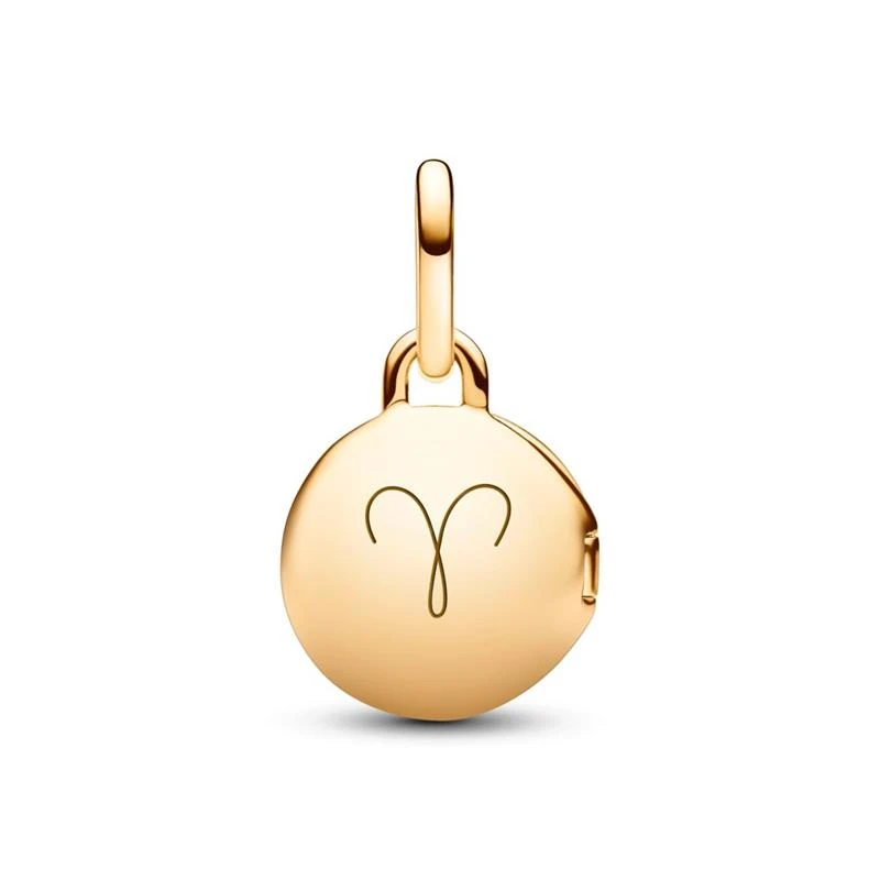 Charm Colgante Pandora Medalla Candado Baño Oro 763066C01