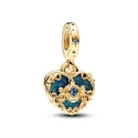 Charm Colgante Doble Pandora Carroza y Corazón Cenicienta Disney 763072C01