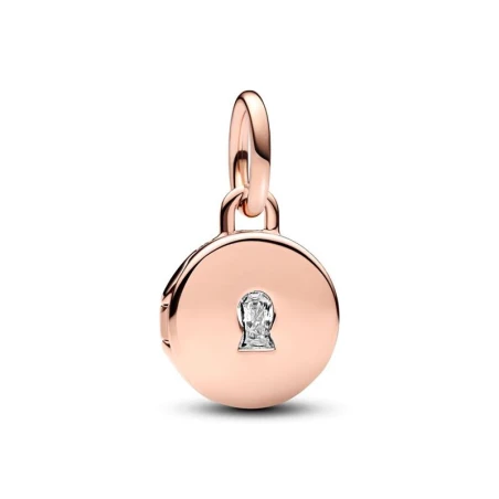 Charm Colgante Pandora Rosado Medalla Candado 783066C01