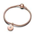 Charm Colgante Pandora Rosado Medalla Candado 783066C01