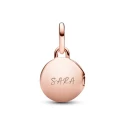Charm Colgante Pandora Rosado Medalla Candado 783066C01