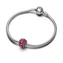 Charm Pandora Redondo Brillante Pavé Rosa 792630C03