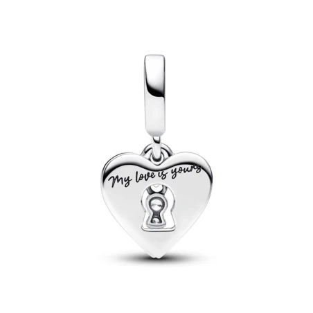 Charm Colgante Pandora Corazón Rojo y Cerradura 793119C01